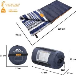 Dutch Mountains Slaapzak Goeree XL - Extra Groot 220x90cm - Katoenen Binnenkant - Aanritsbaar - Tochtstrip En Compressiehoes 13 Dutch Mountains Slaapzak Goeree XL - Extra Groot 220x90cm - Katoenen Binnenkant - Aanritsbaar - Tochtstrip En Compressiehoes -Buiten Kamperen 1200x1182 11