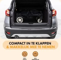 Deryan Luxe Sandy Bolderkar - Duo Buggy - Tandem Buggy - Opvouwbaar - Inklapbare Bolderwagen - Duo Kinderwagen - Zwart -Buiten Kamperen 1200x1182 9