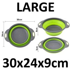 Merkloos Inklapbare Vergiet - Opvouwbaar - Groot - Blauw - Siliconen -Buiten Kamperen 1200x1189 10