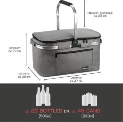 Bomoe Koeltas Picknickmand Opvouwbaar IceBreezer K47 - 47x27x26 Cm - 32 Liter- Perfect Voor Barbecues Of Boodschappen -Buiten Kamperen 1200x1189 5