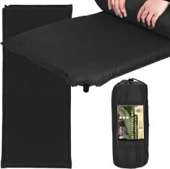 Springos Slaapmat | Zelfopblazend | 180 Cm | Inclusief Hoes | Zwart -Buiten Kamperen 1200x1190 9