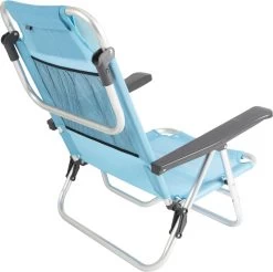 Bo-Camp Beach Chair - Monaco - Aluminium - Blauw -Buiten Kamperen 1200x1196