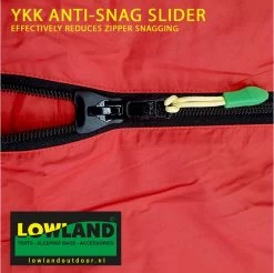 LOWLAND OUTDOOR® Donzen Slaapzak - Companion Economy - 210x80 Cm - Rood -Buiten Kamperen 1200x1196 9