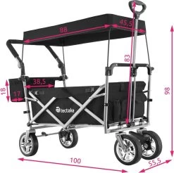 Tectake - Opvouwbare Bolderwagen Handkar Nico Zwart - 403549 17 Tectake - Opvouwbare Bolderwagen Handkar Nico Zwart - 403549 -Buiten Kamperen 1200x1197 13