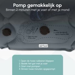 AirFeel Opblaasbaar Slaapmatje - Ingebouwde Pomp En Kussen - Lichtgewicht - 196 X 60 X 6cm - Gray 12 AirFeel Opblaasbaar Slaapmatje - Ingebouwde Pomp En Kussen - Lichtgewicht - 196 X 60 X 6cm - Gray -Buiten Kamperen 1200x1200 1125