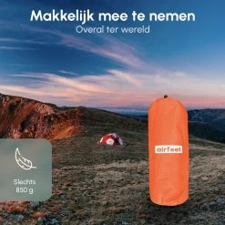 AirFeel Lichtgewicht Opsblaasbaar Slaapmatje - Ingebouwde Pomp En Kussen - 196 X 60 X 6 Cm - Orange 14 AirFeel Lichtgewicht Opsblaasbaar Slaapmatje - Ingebouwde Pomp En Kussen - 196 X 60 X 6 Cm - Orange -Buiten Kamperen 1200x1200 1142
