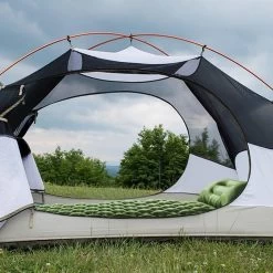 TRVLMORE Slaapmat - Zelfopblazend - 1 Persoons - Ingebouwde Pomp En Kussen - Groen -Buiten Kamperen 1200x1200 1169