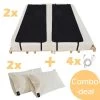 Earthle Volledige Earthing Tweepersoons Aardingsset - 2x Slaapmat + 2x Kussensloop - Aardingsmat - Aarden - Earthing Mat - Aarding - Grounding Mat - Kussensloop - Aardingskussensloop - Combo Deal -Buiten Kamperen 1200x1200 1193