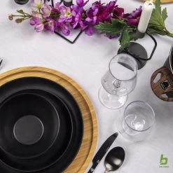 Bo-Camp Industrial - Bestekset - Ballona - 16-delig 4-Persoons - Zwart -Buiten Kamperen 1200x1200 1285