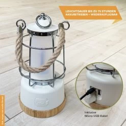 Skandika Kiruna LED-Lamp – Tentlampen – Campinglampen – Buiten Lantaarn – Buitenverlichting – Buiten Lamp - Retro Outdoor Camping Lamp Met Powerbank, Traploos Dimbaar, Draadloos, Oplaadbare Batterij, USB, Warm En Koud Wit, 75h Lichtduur – Groen -Buiten Kamperen 1200x1200 1347