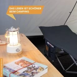 Skandika Kiruna LED-Lamp – Tentlampen – Campinglampen – Buiten Lantaarn – Buitenverlichting – Buiten Lamp - Retro Outdoor Camping Lamp Met Powerbank, Traploos Dimbaar, Draadloos, Oplaadbare Batterij, USB, Warm En Koud Wit, 75h Lichtduur – Groen -Buiten Kamperen 1200x1200 1350