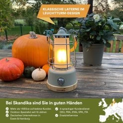 Skandika Kiruna LED-Lamp – Tentlampen – Campinglampen – Buiten Lantaarn – Buitenverlichting – Buiten Lamp - Retro Outdoor Camping Lamp Met Powerbank, Traploos Dimbaar, Draadloos, Oplaadbare Batterij, USB, Warm En Koud Wit, 75h Lichtduur – Beige -Buiten Kamperen 1200x1200 1358
