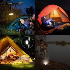 Albrillo Campinglamp LED 2 Stuks Campinglantaarn USB Oplaadbaar Campinglicht, 3 Modi Waterdicht Met 1800mAh Powerbank LED Campinglantaarn Tentverlichting Voor Vissen, Wandelen, Kamperen, Noodgevallen -Buiten Kamperen 1200x1200 1379