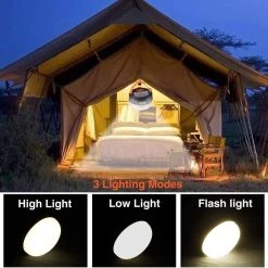 Albrillo Campinglamp LED 2 Stuks Campinglantaarn USB Oplaadbaar Campinglicht, 3 Modi Waterdicht Met 1800mAh Powerbank LED Campinglantaarn Tentverlichting Voor Vissen, Wandelen, Kamperen, Noodgevallen -Buiten Kamperen 1200x1200 1381