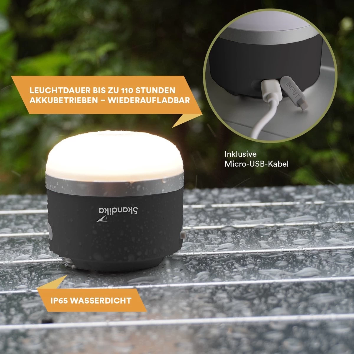 Skandika Campinglamp Tarfala – Tentlampen – Campinglampen – Kampeerlamp – Tentlamp Oplaadbaar, Traploos Dimbaar, Ophanghaak, USB Aansluiting – 3600 MAh Powerbank – Warm Wit, Koel Wit, 110 H Batterij – Tentlamp Buiten – Energieklasse A ++ - Zwart 5 Skandika Campinglamp Tarfala – Tentlampen – Campinglampen – Kampeerlamp – Tentlamp Oplaadbaar, Traploos Dimbaar, Ophanghaak, USB Aansluiting – 3600 MAh Powerbank – Warm Wit, Koel Wit, 110 H Batterij – Tentlamp Buiten – Energieklasse A ++ - Zwart - Afbeelding 3