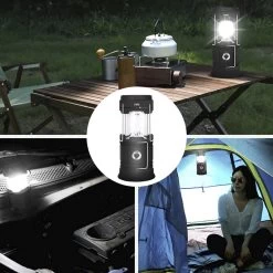 Merkloos Xtraworks - Multifunctionele Solar LED Campinglamp Met Handvatten - IPX 45 Waarde, USB-lader En Powerbank - Mat Zwart -Buiten Kamperen 1200x1200 1417