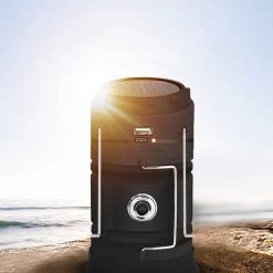 Merkloos Xtraworks - Multifunctionele Solar LED Campinglamp Met Handvatten - IPX 45 Waarde, USB-lader En Powerbank - Mat Zwart -Buiten Kamperen 1200x1200 1420