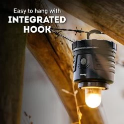 Favour L0434 Camping Lamp LED, 1105 Lumen, IP64, Waterdicht, Draagbare Kampeerlamp, Tentlamp, Schokbestendig, 4 Verschillende Lichtmodi Inclusief Kaarslicht-modus, Afneembaar Deksel & Compact Formaat -Buiten Kamperen 1200x1200 1437