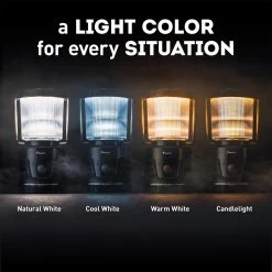 Favour L0434 Camping Lamp LED, 1105 Lumen, IP64, Waterdicht, Draagbare Kampeerlamp, Tentlamp, Schokbestendig, 4 Verschillende Lichtmodi Inclusief Kaarslicht-modus, Afneembaar Deksel & Compact Formaat -Buiten Kamperen 1200x1200 1444