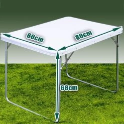 Merkloos Aluminium Inklapbare Tuintafel - Campingtafel - 80x60x68 Cm -Buiten Kamperen 1200x1200 151