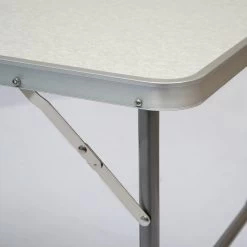 Alu Campingtafel 70x55cm - Inklapbbar Kampeertafel - Picknicktafel Licht Vouwtafel Klaptafel Grijs -Buiten Kamperen 1200x1200 161