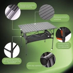 Campingtafel Inklapbaar En Opvouwbaar - Kampeertafel - Lichtgewicht Hittebestendig -Buiten Kamperen 1200x1200 167