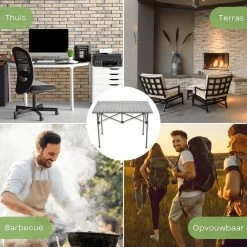 Campingtafel Inklapbaar En Opvouwbaar - Kampeertafel - Lichtgewicht Hittebestendig -Buiten Kamperen 1200x1200 171