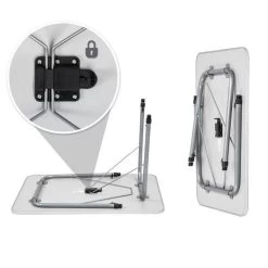 TecTake - Campingtafel - Inklapbaar, Afmetingen 80 X 60 X 68 Cm - 402173 -Buiten Kamperen 1200x1200 177