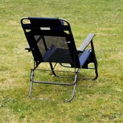 Ligstoel 155x60cm - Opvouwbaar Campingstoel Ligbed Strandstoel Tuinstoel Vouwligstoel Blauw -Buiten Kamperen 1200x1200 191