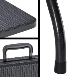 Casaria Tuintafel Opvouwbaar – Met Draaggreep 180x75 Cm – Zwart -Buiten Kamperen 1200x1200 208