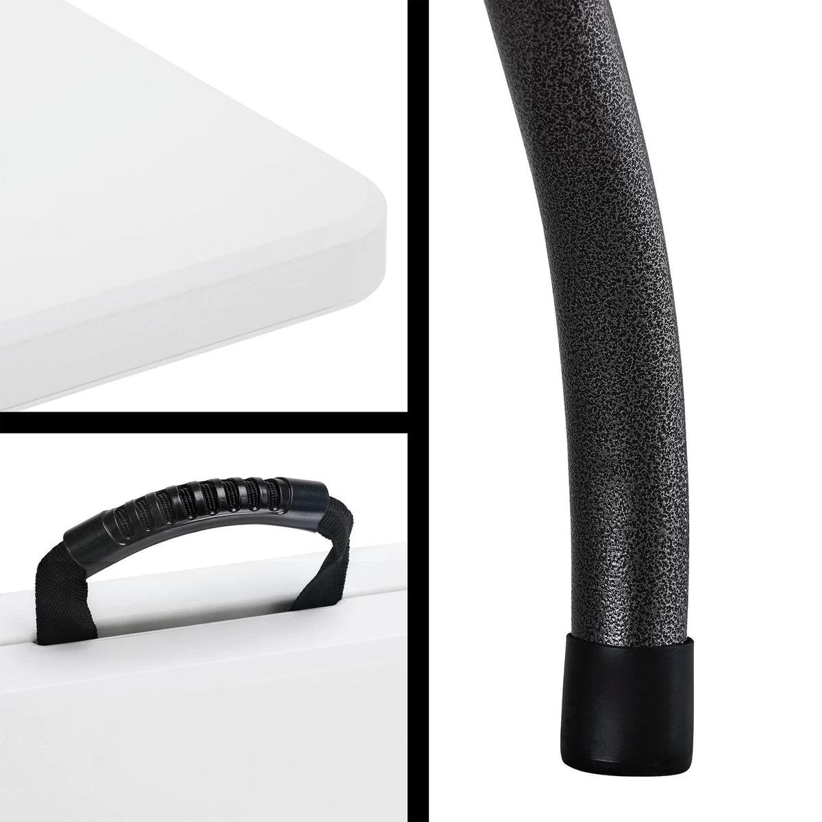 Casaria Tuintafel Opvouwbaar – Met Draaggreep 220x70 Cm – Wit 11 Casaria Tuintafel Opvouwbaar – Met Draaggreep 220x70 Cm – Wit - Afbeelding 9