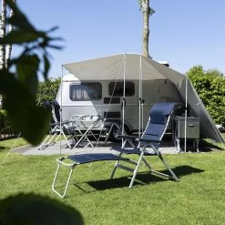 Campart Campingstoel CH-0592 - Opvouwbaar Met Hoofdsteun - 7 Verstelbare Standen - Lichtgewicht - Blauw -Buiten Kamperen 1200x1200 242