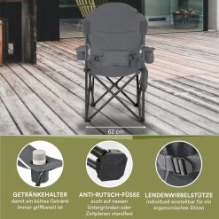 Skandika Relax Comfort Campingstoel - Campingstoel Opvouwbaar - Comfortabele Klapstoel Met Drinkhouder En Koelvak, Tot Max. 160 Kg, Opvouwbaar, Lichtgewicht | Vouwstoel Voor Kamperen, Camping, Festival, Vissen – Grijs 17 Skandika Relax Comfort Campingstoel - Campingstoel Opvouwbaar - Comfortabele Klapstoel Met Drinkhouder En Koelvak, Tot Max. 160 Kg, Opvouwbaar, Lichtgewicht | Vouwstoel Voor Kamperen, Camping, Festival, Vissen – Grijs -Buiten Kamperen 1200x1200 275