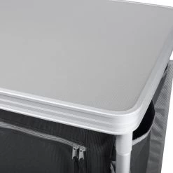 Campart Campingkeuken KI-0734 - Campingkast Groot - 4 Verstelbare Poten - Opvouwbaar En Lichtgewicht - Inclusief Opbergtas - Grijs -Buiten Kamperen 1200x1200 340