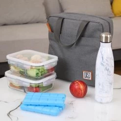 Brisby 4 Laags Geïsoleerde Koeltas - Lunchtas 7 Liter - Donkergrijs -Buiten Kamperen 1200x1200 375