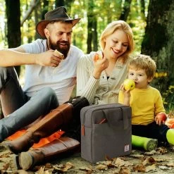 Brisby 4 Laags Geïsoleerde Koeltas - Lunchtas 7 Liter - Donkergrijs -Buiten Kamperen 1200x1200 376