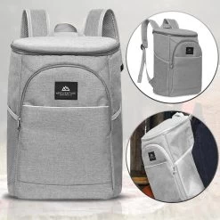 Needventure Koeltas - Lunchtas - Koelrugtas - Picknicktas - 20 Liter - Flessenhouder - Bieropener - Grijs -Buiten Kamperen 1200x1200 414