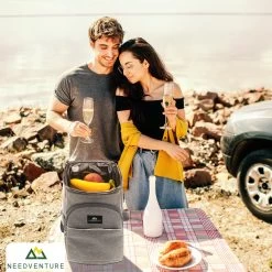 Needventure Koeltas - Lunchtas - Koelrugtas - Picknicktas - 20 Liter - Flessenhouder - Bieropener - Grijs -Buiten Kamperen 1200x1200 418