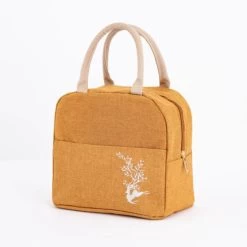 Koeltas - Lunchtas - Volwassenen En Kinderen - Compact Picknick & Lunchtasje - Lunch - Werk - Diep Goud