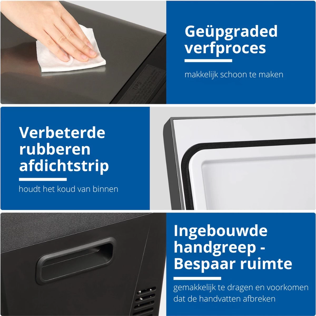 Elektrische Koelbox 12v 230 Volt - Coolbox 45 DB - Hybride Koelbox Voor Auto En Stopcontact -22 Tot +25 Graden - 22 Liter 6 Elektrische Koelbox 12v 230 Volt - Coolbox 45 DB - Hybride Koelbox Voor Auto En Stopcontact -22 Tot +25 Graden - 22 Liter - Afbeelding 4