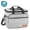 ForDig Koeltas XL Grijs (30 Liter) - Gemaakt Van 600D Polyester Met PEVA-Voering - Ruimte Voor 40 Blikjes Of 20 Halve Liter Flessen - Opvouwbaar Koel Tas Met Easy-Acces Flap - Ruimte Voor Bestek - Picknick Cool Bag - Coolerbag - Grote Cooler -Buiten Kamperen 1200x1200 574