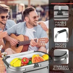 Bomoe Koeltas Picknickmand Opvouwbaar IceBreezer K47 - 47x27x26 Cm - 32 Liter- Perfect Voor Barbecues Of Boodschappen -Buiten Kamperen 1200x1200 587