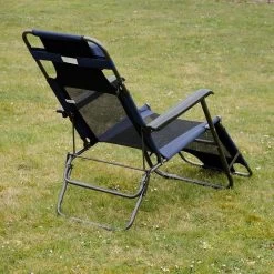 Ligstoel 180x60cm - Opvouwbaar Campingstoel Ligbed Strandstoel Tuinstoel Vouwligstoel Blauw -Buiten Kamperen 1200x1200 61