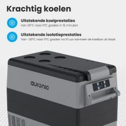 Auronic Elektrische Koelbox - 49.5L - Compressor - 12V En 240V - Grijs -Buiten Kamperen 1200x1200 673