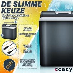 Koelbox 24L Met ECO Modus Voor Auto & Camping - Frigobox Elektrisch 24 Liter Met 12v 230 Volt - Verkoelt En Verwamt - MiniBar - Mini Koelkast -Buiten Kamperen 1200x1200 679