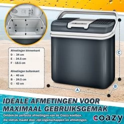 Koelbox 24L Met ECO Modus Voor Auto & Camping - Frigobox Elektrisch 24 Liter Met 12v 230 Volt - Verkoelt En Verwamt - MiniBar - Mini Koelkast -Buiten Kamperen 1200x1200 681