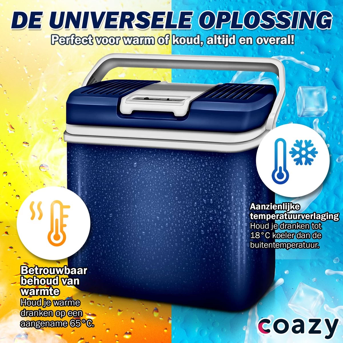 Coazy Koelbox 24L Elektrisch 12v 230 Volt - Met ECO Modus Voor Auto & Camping - Elektrische Frigobox Klein - Verkoelt En Verwarmt - Eco Modus - MiniBar - Electrische Mini Koelkast 6 Coazy Koelbox 24L Elektrisch 12v 230 Volt - Met ECO Modus Voor Auto & Camping - Elektrische Frigobox Klein - Verkoelt En Verwarmt - Eco Modus - MiniBar - Electrische Mini Koelkast - Afbeelding 4