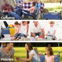 LifeGoods Bolderkar - Opvouwbaar - Tot 80KG - 94L - Wasbaar Polyester - 98x45cm - Blauw/Grijs -Buiten Kamperen 1200x1200 779