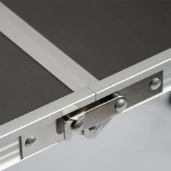 Aluminium Kampeertafel 120x60cm - Campingtafel Inklapbaar - 3-voudig Verstelbare Vouwtafel Antraciet -Buiten Kamperen 1200x1200 78