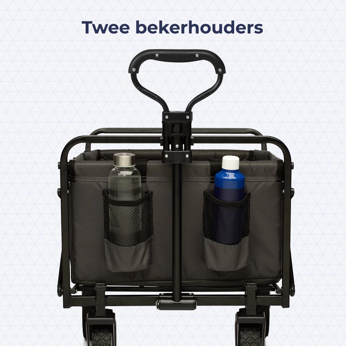 LifeGoods Bolderkar - Opvouwbaar - Draaibare Wielen - 2 Standen - 70KG Draagkracht - Grijs 9 LifeGoods Bolderkar - Opvouwbaar - Draaibare Wielen - 2 Standen - 70KG Draagkracht - Grijs - Afbeelding 7